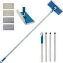AegisHome Wall Cleaner Mop with Foldable Panel, Baseboard Cleaner Tool with 55" Long Handle, Cleaning Mop Duster for Walls, Ceilings, Baseboards, Floors
