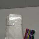 300 Pack 4" x 9" Clear Cellophane Treat Bags Plastic OPP Bags with Bottom Gusset 1.4 mils Thickness Multi-purpose Coming With 300 Colorful Twist Ties(Clear)