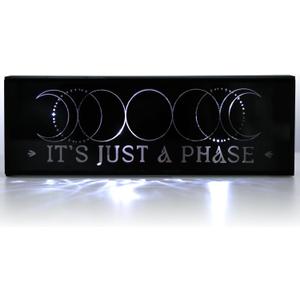 MUMTOP Lighted Moon Phase Decorations, Crescent Night Lights Ramadan Decor Battery Operated Moon Phase Lamp for Birthday Party Halloween Christmas Indoor Home Room Decor