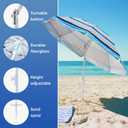 Aohanoi Outdoor Umbrella - Sun Protection, Rain Resistant, Windproof with Manual Open-Close Feature - Ideal for Beach, Camping, and Picnics