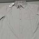 COOFANDY Mens Short Sleeve Casual Button Down Shirts Summer Untucked Dress Shirts with Pocket, Size S