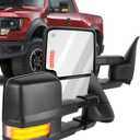 ECCPP Towing Mirrors, A Pair of Exterior Automotive Mirrors for 2003-2006 for Chevy Silverado for GMC Sierra with Dynamic Running Lights Arrow Signal Reversing Lights Power Operation Heated