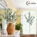 35inch Artificial Olive Branches for Vases,3pcs Bendable Faux Olive Branches with Fruits,Greenery Stems for Living Room Home Decor,Coffee Table Decor(Vase Not Included)