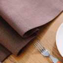 2 Piece Fabric in 1 Dining Table Runner 12 x 90 inches Living Room Dinner Wedding Birthday Party Burlap Rustic Table Runner, Coffee Brown