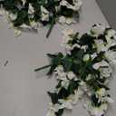 2Pcs Artificial Bougainvillea,Spring Long Trailing Vines for Front Door Porch Used for Dining Table Center, Wedding Parties, and(White)
