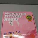 Fit Hoop Weighted Hula Pilates Circles, 32 Detachable Parts & 65-Inch Plus-Size Fit, Weight Loss Fitness Gear, Quiet Home Workout Tool (BLACK)