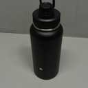 Navigate 32 oz Insulated Stainless Steel Sports Water Bottle with Spout & Handle Lids,Wide Mouth Water Jug with Double Walled Leak Proof Keep Cold for 24 Hrs Hot for 12 Hrs,Black