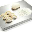 OTAVILEM Stainless Steel Chopping Board, Large, 3-in-1 Chopping Board, Kitchen, Dough Board & Worktop Protector, Dishwasher Safe, Deformation-Resistant, Dough, Meat, Fruit, Vegetables, Bread (40 x 30