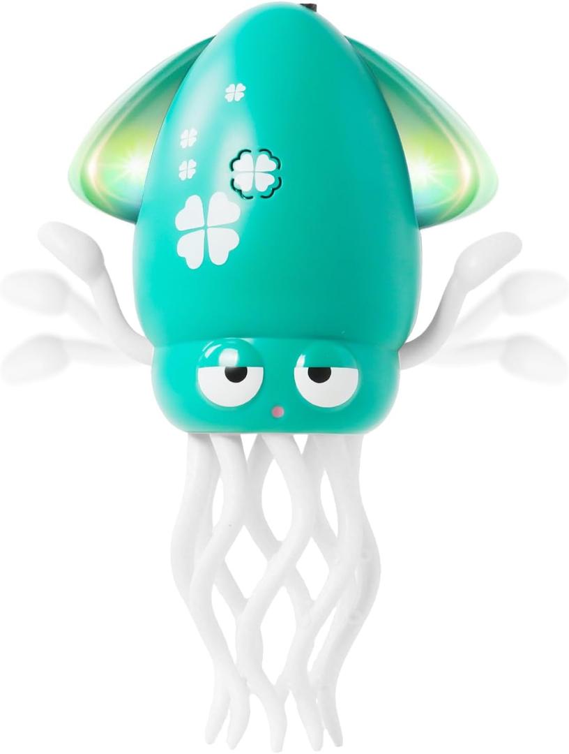 Hirger Dancing Squid Baby Toys, Crawling Octopus Tummy Time Toys for Infant 3-12 Month, Toddler Toys for 1 2 3 Year Old Birthday Gift