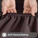 LURKA Rectangle PU Leather Table Cover/Tablecloth with Elastic Fitted Edge  Waterproof, Oil-Proof, Scratch-Resistant, Wipeable Protector for Dining, Kitchen, Outdoor Picnic, Party (Coffee, 6FT) (72" x 30" (Rectangular))