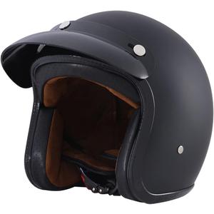Harssidanzar Retro Motorcycle Helmet 3/4 Open Face Helmet Vintage Style for Men Women, DOT Approved CU601