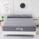 GLUYOHEY Grounding Fitted Sheets, King Size, 90% Organic Cotton + 10% Pure Silver Fiber, Earthing Bed Sheet with Connect Cord, Conductive Grounding Sheet for Better Sleep, Gray (King - 76"x80"x13")