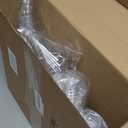 Yinkin 50 Pcs 5 oz Plastic Martini Glasses Disposable Clear Cocktail Dessert Parfait Glasses Unbreakable Mini Martini Cups for Wedding Party Bowl Wine Ice Cream (Stemless)