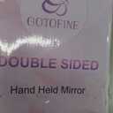 1X & 10X Magnifying Double Side Hand Makeup Mirror with Stand, Handheld Vanity Mirror, Clear