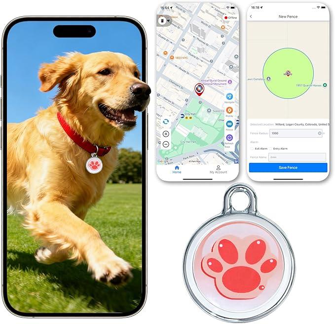 2025 GPS Tracker for PetLong Battery Life | Compatible with iPhone & Android