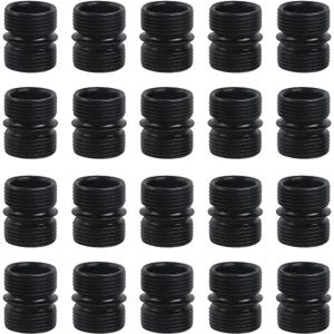 Antrader Shelving Connectors,20Pcs Small Threaded Pole Connectors for Extending Wire Rack Shelving (23.5mm x 27mm)