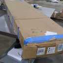 Easelife 30 x 84 in (Double 15x84 inch) Bifold French Glass Door,Sliding Folding Barn Doors with 2.8FT Hardware Track kit Included,Preassembled,Easy Install