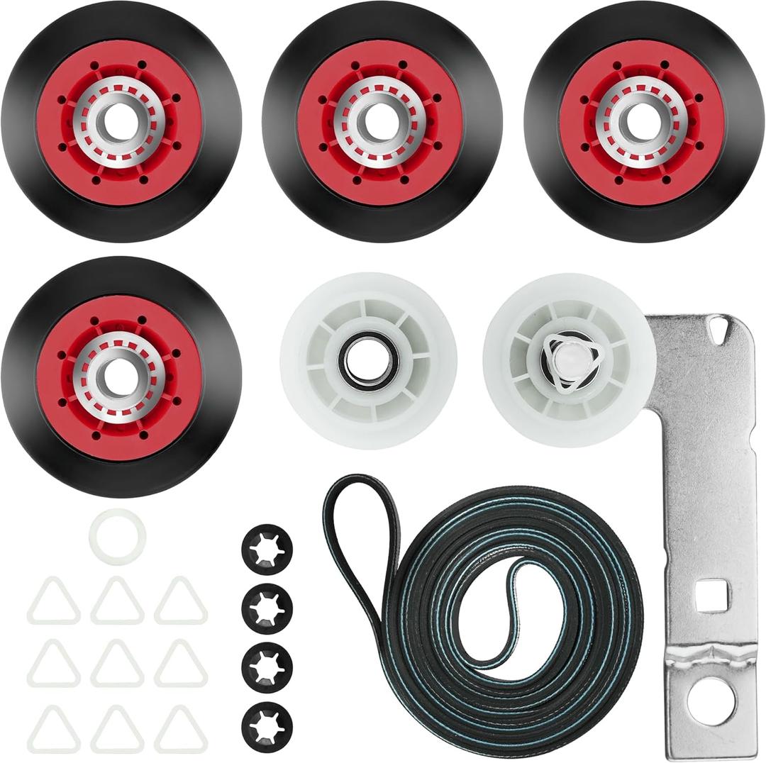 MEDC215EW1 MED5500FW1 MED5630HC1 MED5630HW1 MED6230HW1 MED6230HW2 MED7230HW1 GGW9250PW1 GGW9250PW3 Dryer Repair Kit for Maytag Whirlpool Dryer Machine, Includes 4392067,WPW10314173,W10837240