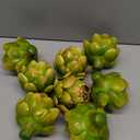 Timgle 8 Pcs Green Artificial Artichokes Fake Vegetables and Fruits for Summer Kitchen Wedding Bowl and Vase Decorations (Large)