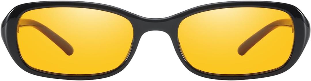 DreamCalf Retro Sunglasses for Women Men Vintage 90s Small Rectangular Sun Glasses 2026 Trendy Narrow Shades