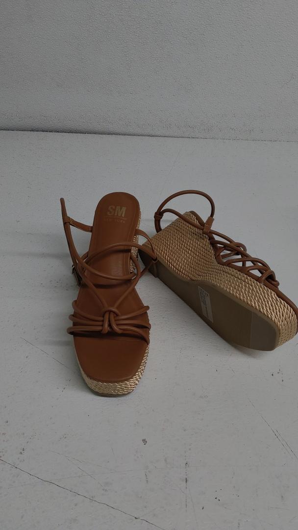 SM New York Wedge Sandals Brown 7.5 