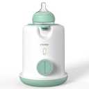 HAUTURE Bottle Warmer, 2-in-1 Fast Baby Bottle Warmer for Breastmilk & Formula, Warms Baby Milk to Body Temperature in Minutes, Auto Shut-Off, for All Bottles, Green
