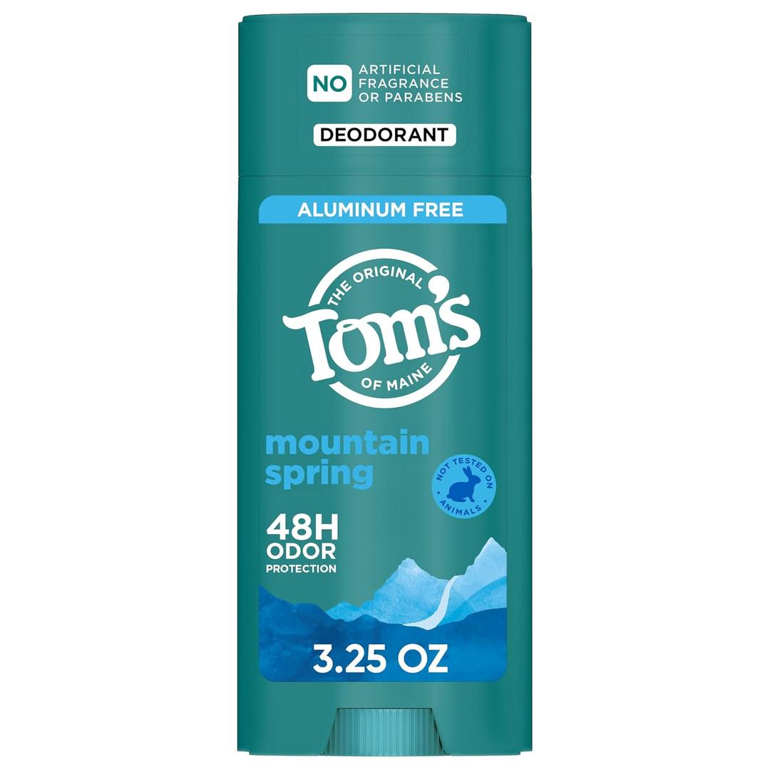 Tom’s of Maine Mountain Spring Aluminum Free Natural Deodorant, 3.25 oz