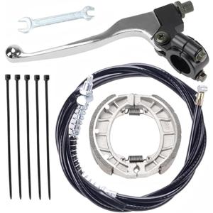 Mini Bike Brake Kit Lever Handle Brake Line 172cm 67.7" Drum Throttle Cable for 196cc 200cc Motorcycle 6.5hp Coleman CT200U CT200U-EX BT200X Baja Warrior MB165 MB200 Massimo Mini Bike Brakes Parts
