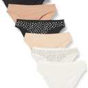 Amazon Essentials Women's Cotton Bikini Brief Underwear  (Medium, Floral/Multicolor) XL
