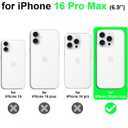 PULOKA for iPhone 16 Pro Max, Heavy Duty Shockproof Protection,Compatible with MagSafe Accessories,Drop Proof 16 Pro Max Cover (Gray)