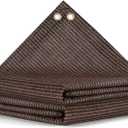 10x15 FT Shade Cloth, 90% UV Protection, 200GSM Sun Shade Fabric for Patio Deck Heat Protection - Breathable Shade Screen for Pergola, Outdoor Garden, Backyard, Mocha