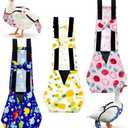 Zaruatu 3 Pieces Chicken Diapers for Hens Pet Duck Diapers Reusable Chicken Diapers Chicken Clothes Accessories with Bow Tie for Poultry (M)