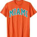 Retro Miami Men Miami Women Vintage Green White FL Souvenir TShirt Small, Orange 