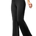 keriffe Womens Bootcut Dress Pants High Waist Stretchy Business Work Casual Trousers with Back Pockets Office Slacks, Size: XL