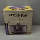 Crock-Pot Large 8-Quart Programmable Slow Cooker with Auto Warm Setting Black Stainless Steel