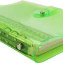 A6 A5 6-Holes Colorful PVC Cover Personal Organizer with Snap Button Closure File Folder for Loose Leaf Sheet Notebook (Orchid Bouquet, A5 Combo)