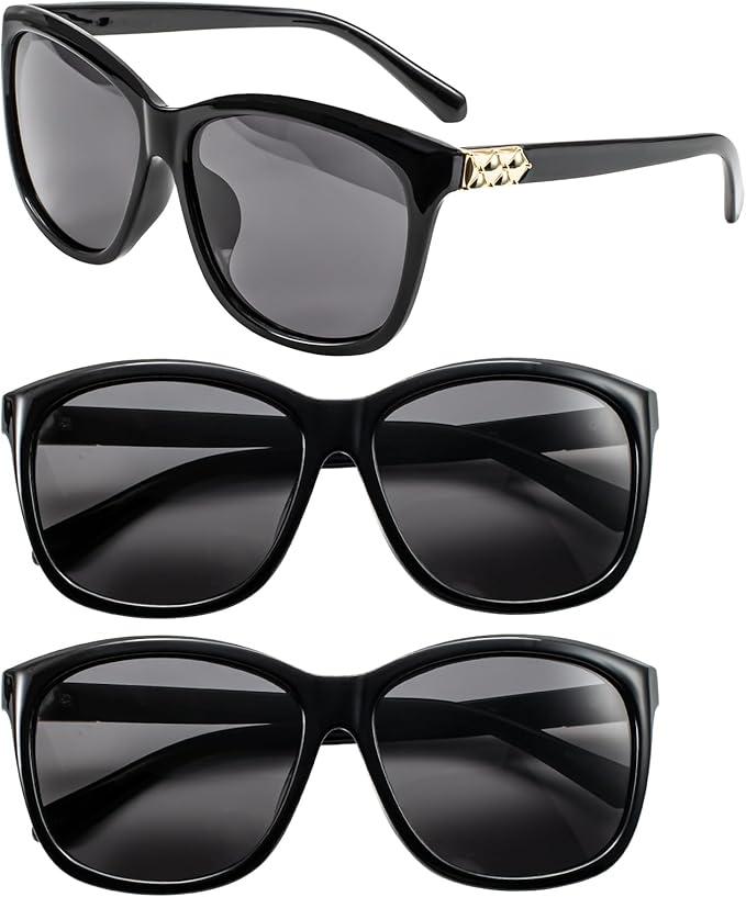 Polarized Sunglasses Womens Trendy Classic Retro Womens Sunglasses Men Driving Sun Glasses UV Protection +1.75 (Pack of 3)