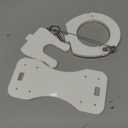 Boat Nylon Fire Extinguisher Bracket,Mounting Bracket with Quick Release Pin,Fire Extinguisher Brackets Compatible with Fire Extinguishers (White)