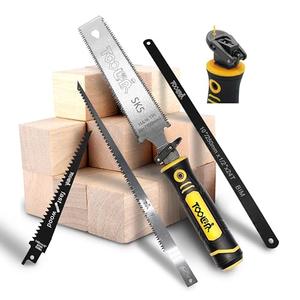 TOOLAN: 5-In-1 Multi Blades Hand Saw, 6 Inch(11T/16T) Double Edges Japanese Pull, DrywallSaw, HackSaw, Jab Saw, for Woodworking, Hard/Soft woods cutting, Metal, Blade Quick Change Mechanism. TOOLAN: 5-In-1 Multi Blades Hand Saw, 6 Inch(11T/16T) Double Edges Japanese Pull, DrywallSaw, HackSaw, Jab Saw, for Woodworking, Hard/Soft woods cutting, Metal, Blade Quick Change Mechanism.