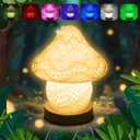 Mushroom Lamp, Night Light for Kids Bedroom, 16 Colors LED Kawaii Lamp with Remote, 3D Mushroom Decor Cute Mini Bedside Table Lamp, Birthday & Christmas Gifts for Girls Boys