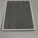 Large Stone Dish Drying Mat for Kitchen Counter, 24x16 Inches Foldable Food Grade Super Absorbent Diatomaceous Earth Mats with Self-drying for Dishes Sink Bathtub, Dark Gray