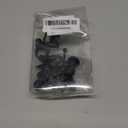 CHICTIE Black Shower Curtain Hooks, 12 Pieces, Metal, Shower Curtain Rings, Modern Decorative Design