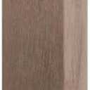 2 1/2"W x 6 1/2"H x 1 1/8"P Americraft Solid Hardwood Stain Grade Smooth Plinth Block with Beveled Edge, Walnut
