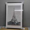 upsimples 20x30 Poster Frame, Display Pictures 16x24 with Mat or 20 x 30 Without, Wall Hanging Picture Frames, Black, 1 Pack