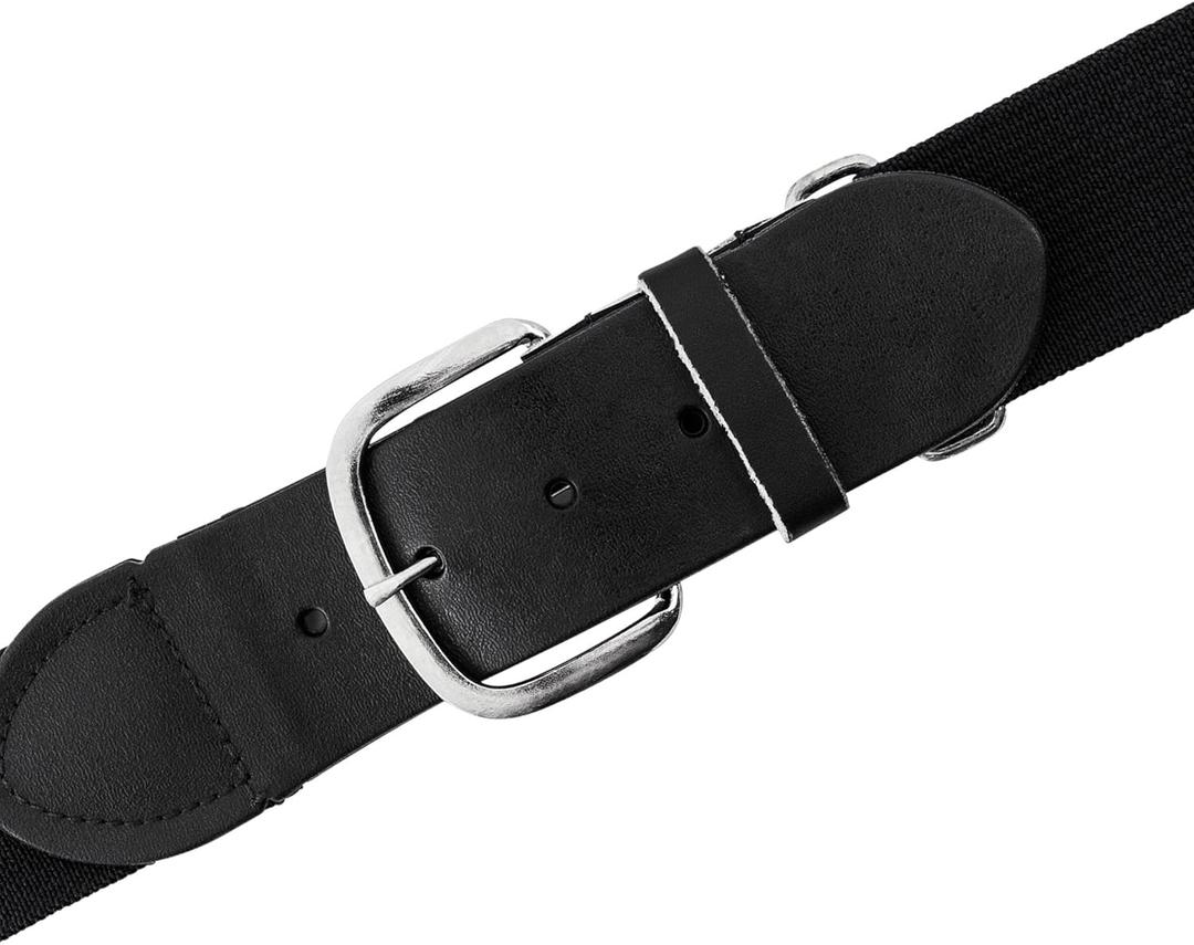 Champion Sports Baseball & Softball Belt  Stretch Fit Uniform Belt for Youth & Adult Players, Multiple Colors (Adult (22-46 Inches), Black)