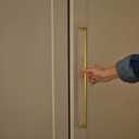 Goo-Ki Vintage Retro Antique Brass Zinc Alloy Cabinet Handles - 18''(457mm) Hole Center Affordable Luxury Cabinet Pull Hardware for Bedroom, Kitchen, 6 Pack