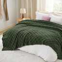 Bedsure GentleSoft King Size Blanket for Bed - Super Soft Cozy Blankets for Kids Girls, Large Fuzzy Fleece Throw for Bedroom Decor, Olive Green,108x90 Inches