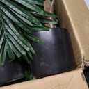 Jexine 4 Pack Artificial Palm Trees 4Ft, Fake Plants Fake Trees Artificial Areca Palm Plants for Outdoor Indoor Faux Tree in Pot for Pool Home Decor Office Housewarming Gift Modern Decoration