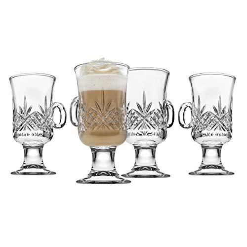 Godinger Dublin Irish Coffee Mugs for Coffees, Lattes, Cappuccinos, Smoothies, Hot&Cold Beverages, & More, 6oz, Set of 5