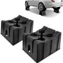 ROBLOCK 8" Car Lift Wheel Cradle for Vehicle Maintenance, Storage, Display, All-Around Wheel Cradles with Anti-Slip Texture for Garage, Car Show, Solid Support, Stackable Storage, Lightweight, 2 Pack